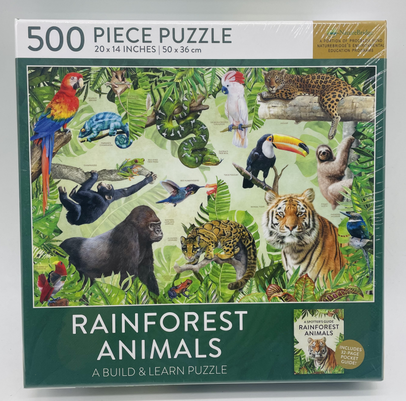 Rainforest Animals 500 Piece Puzzle