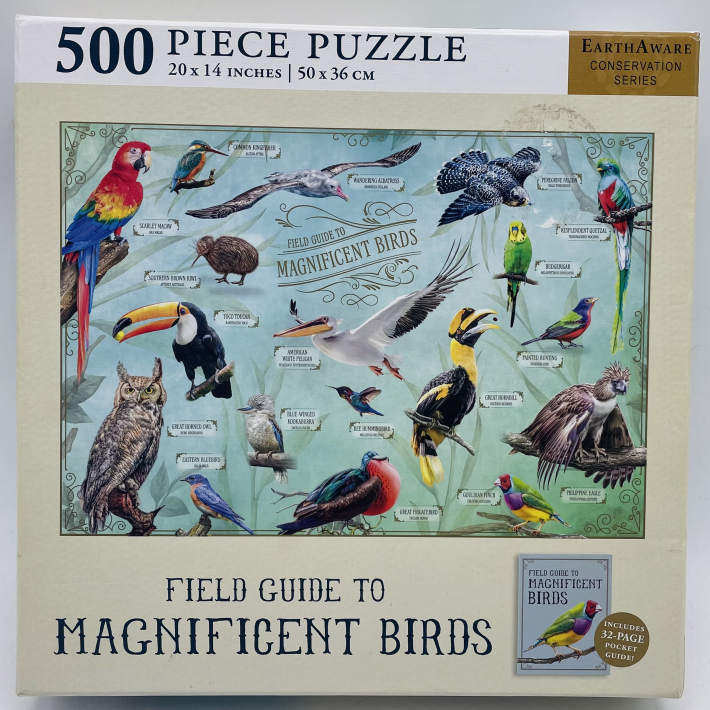 Field Guide To Magnificent Birds 500 Piece Puzzle