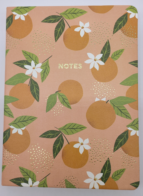 Alfresco citrus print Leatherette Journal