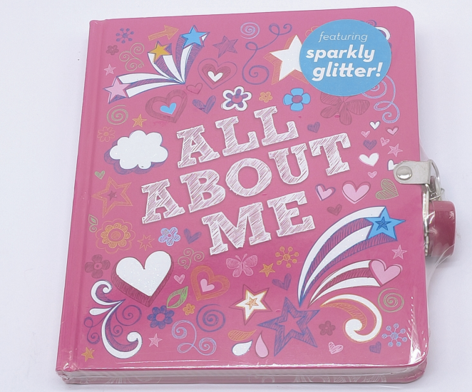 All About Me Glitter Diary