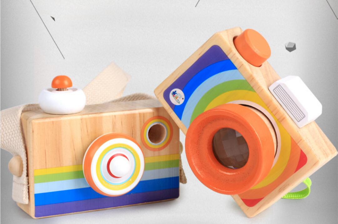 Wooden Toy The Camera type kaleidoscope