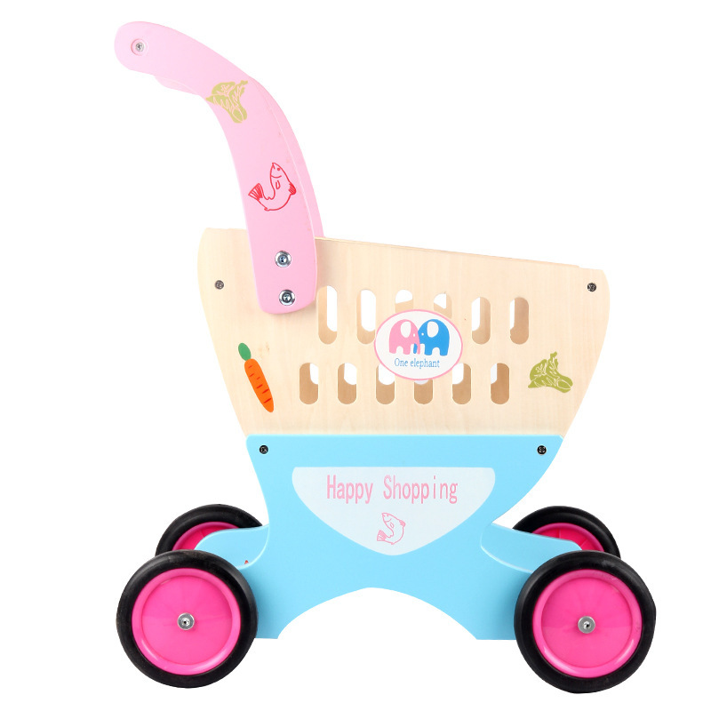 Wooden Toy The Shopping Cart