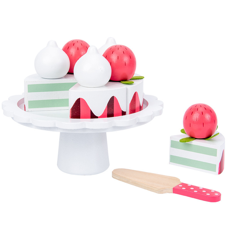 Wooden Toy Cream Cake Kit