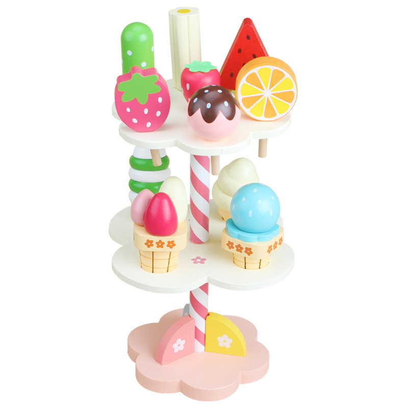 Wooden Toy Ice Cream Rack Kit