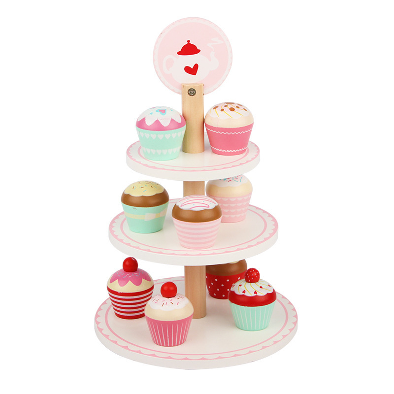 Wooden Toy Cake Stand