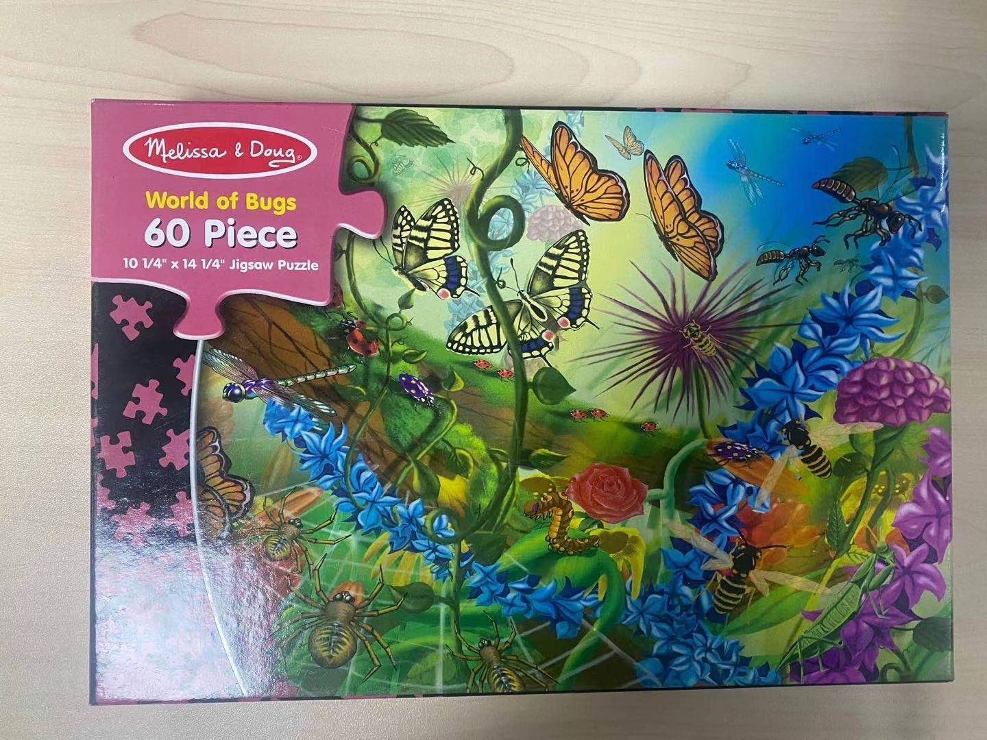 World Of Bugs 60 Piece Jigsaw Puzzle