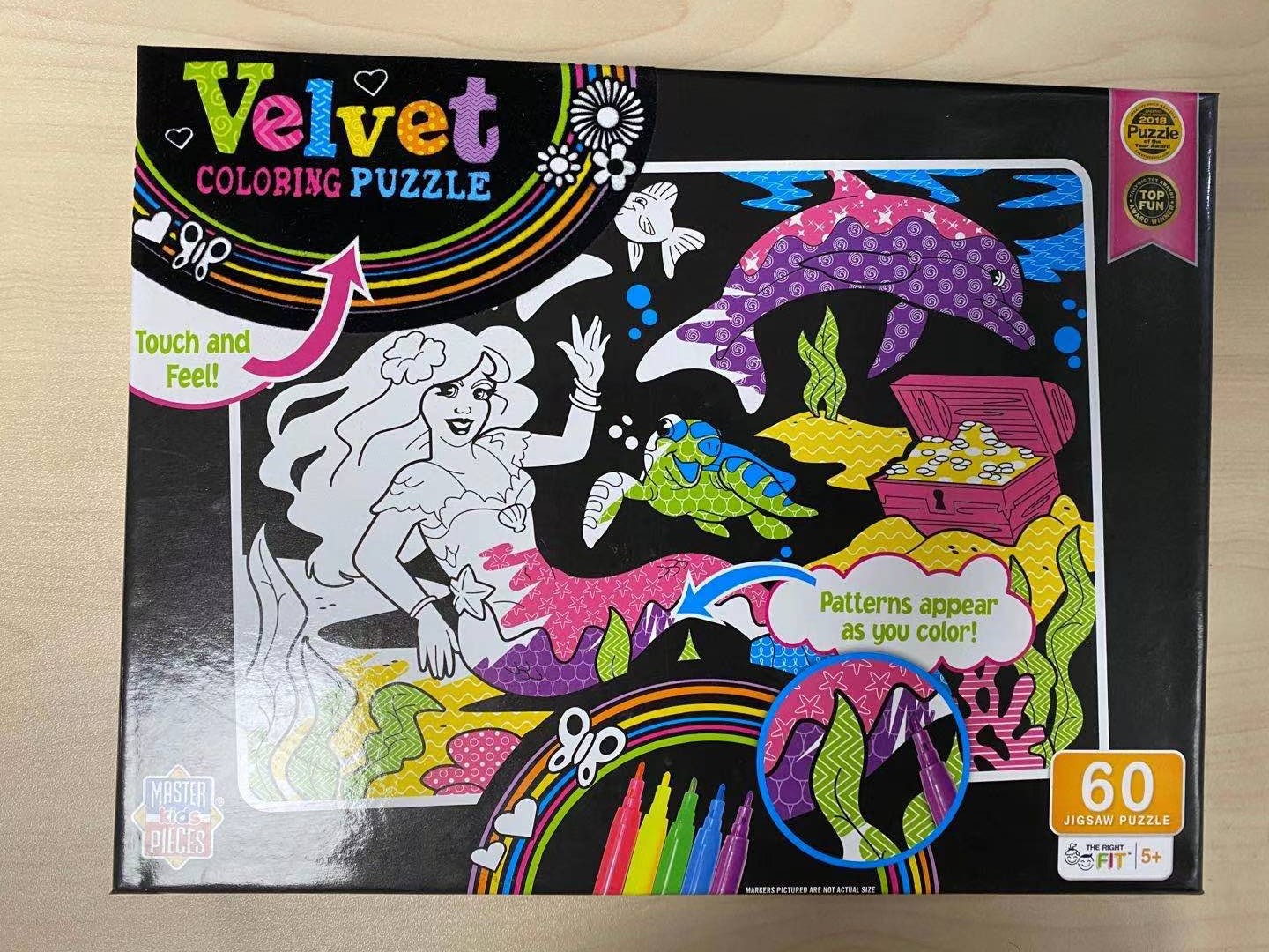 Velvet Coloring Puzzle 60 Jigsaw Puzzle